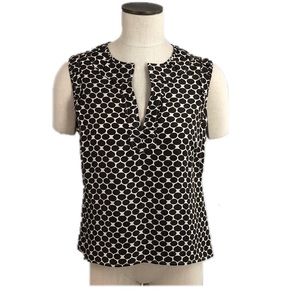 Talbots Silk Top Size 8 sleeveless Brown EUC